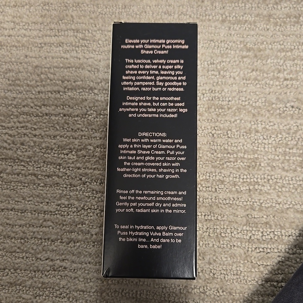 Booty Parlor Glamour Puss Intimate Shave Cream NIB - Picture 4 of 4